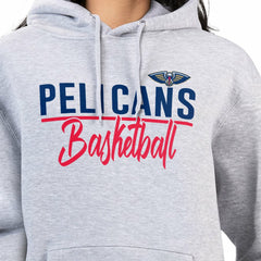 Heather Gray New Orleans Pelicans G-III 4Her by Carl Banks Women's Graphics Fleece Pullover Hoodie | NBA