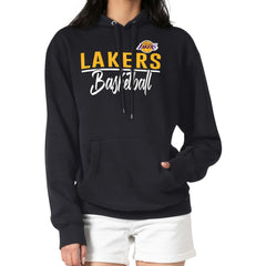 Black Los Angeles Lakers G-III 4Her by Carl Banks Women's Graphics Fleece Pullover Hoodie | NBA