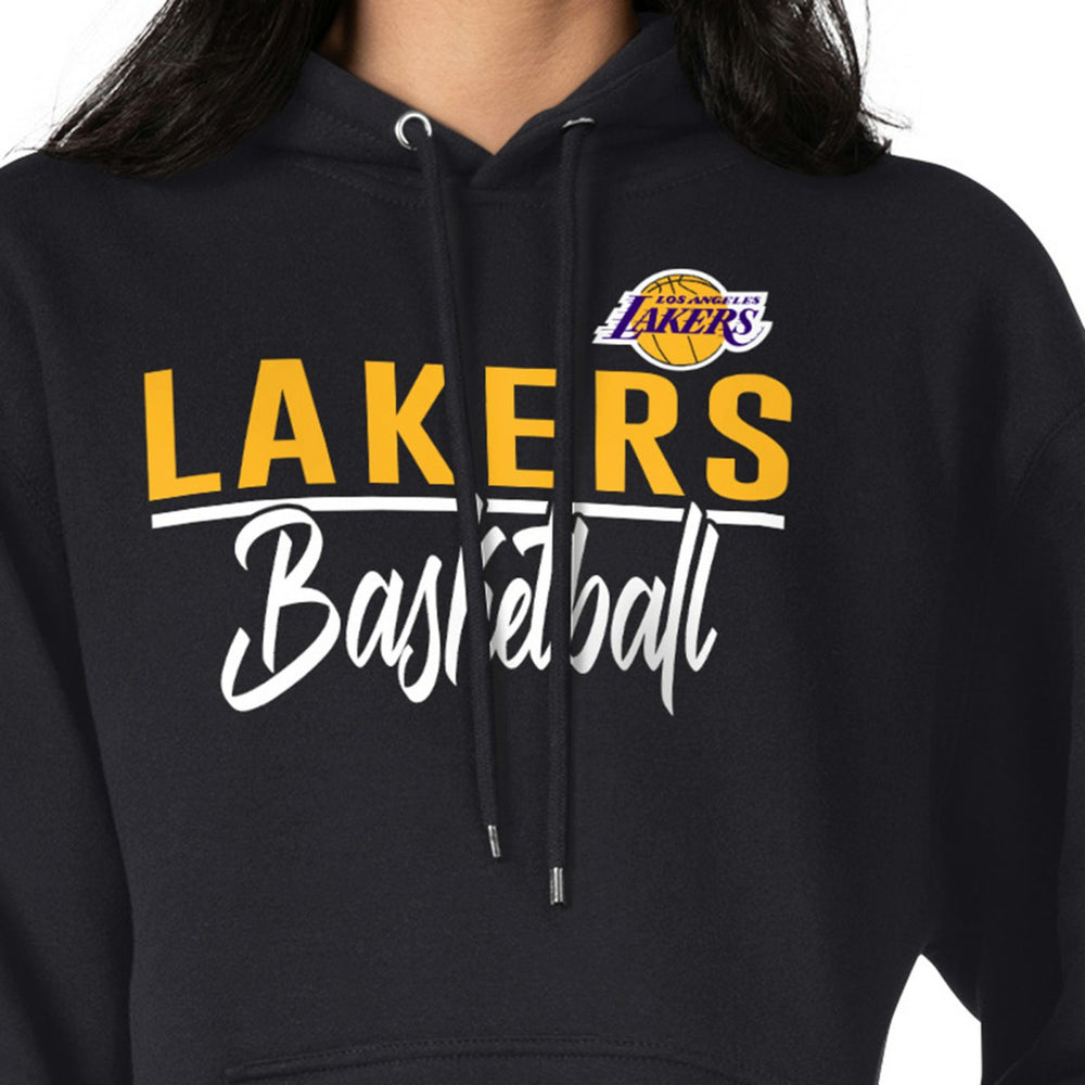 Black Los Angeles Lakers G-III 4Her by Carl Banks Women's Graphics Fleece Pullover Hoodie | NBA