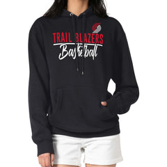 Black Portland Trail Blazers G-III 4Her by Carl Banks Women's Graphics Fleece Pullover Hoodie | NBA