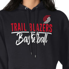 Black Portland Trail Blazers G-III 4Her by Carl Banks Women's Graphics Fleece Pullover Hoodie | NBA
