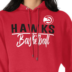 Red Atlanta Hawks G-III 4Her by Carl Banks Women's Graphics Fleece Pullover Hoodie | NBA