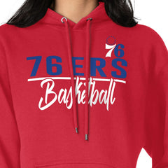 Red Philadelphia 76ers G-III 4Her by Carl Banks Women's Graphics Fleece Pullover Hoodie | NBA