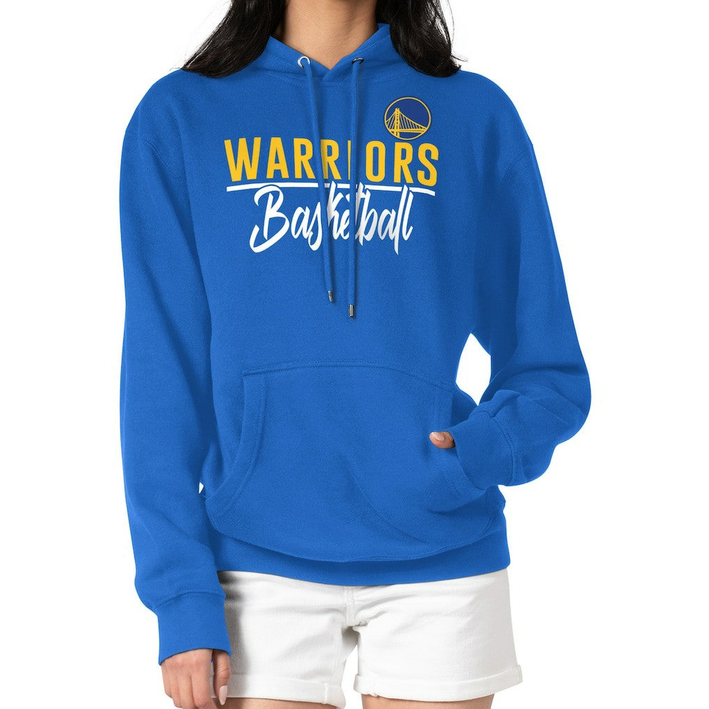 Royal Golden State Warriors G-III 4Her by Carl Banks Women's Graphics Fleece Pullover Hoodie sale | NBA