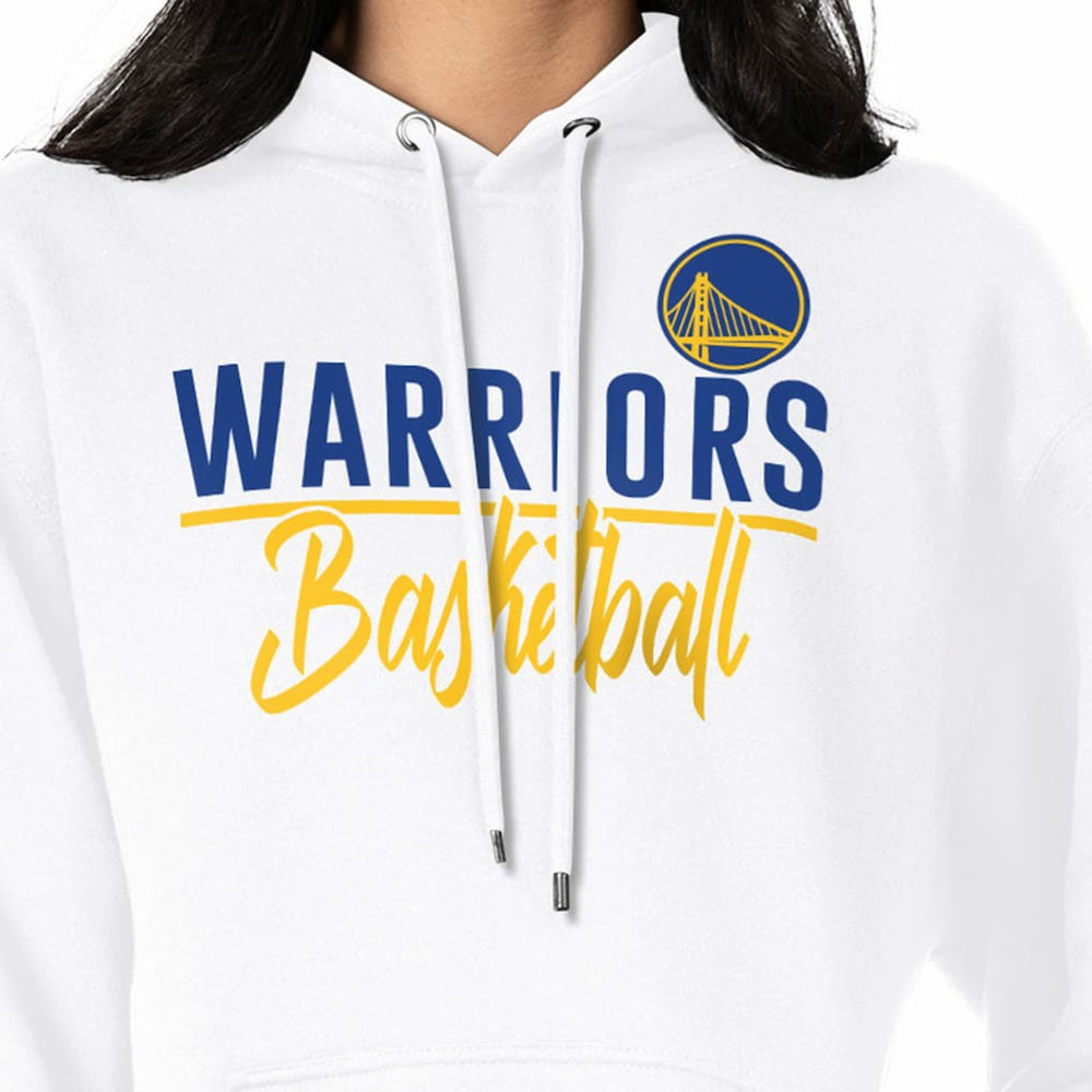 White Golden State Warriors G-III 4Her by Carl Banks Women's Graphics Fleece Pullover Hoodie sale | NBA