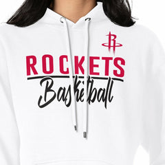 White Houston Rockets G-III 4Her by Carl Banks Women's Graphics Fleece Pullover Hoodie sale | NBA