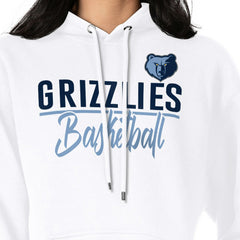 White Memphis Grizzlies G-III 4Her by Carl Banks Women's Graphics Fleece Pullover Hoodie | NBA