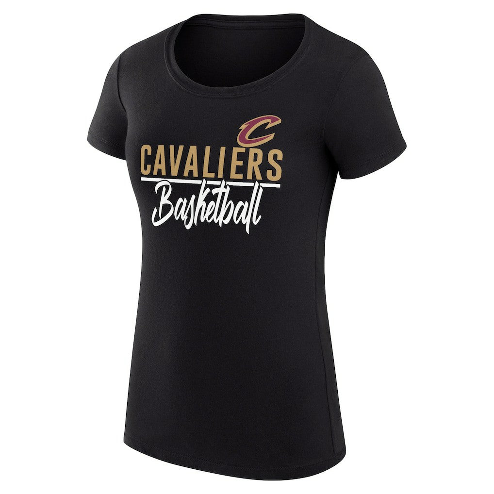 Black Cleveland Cavaliers G-III 4Her by Carl Banks Women's Super-Slim Fit Lightweight Team Sport V-Neck T-Shirt sale | NBA