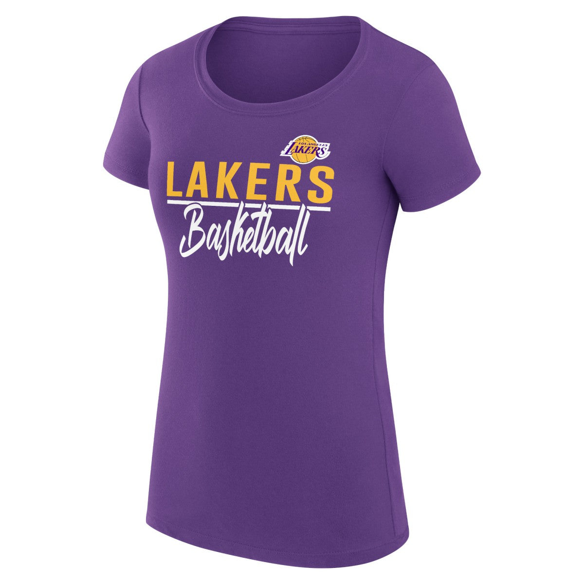 Purple Los Angeles Lakers G-III 4Her by Carl Banks Women's Super-Slim Fit Lightweight Team Sport V-Neck T-Shirt | NBA