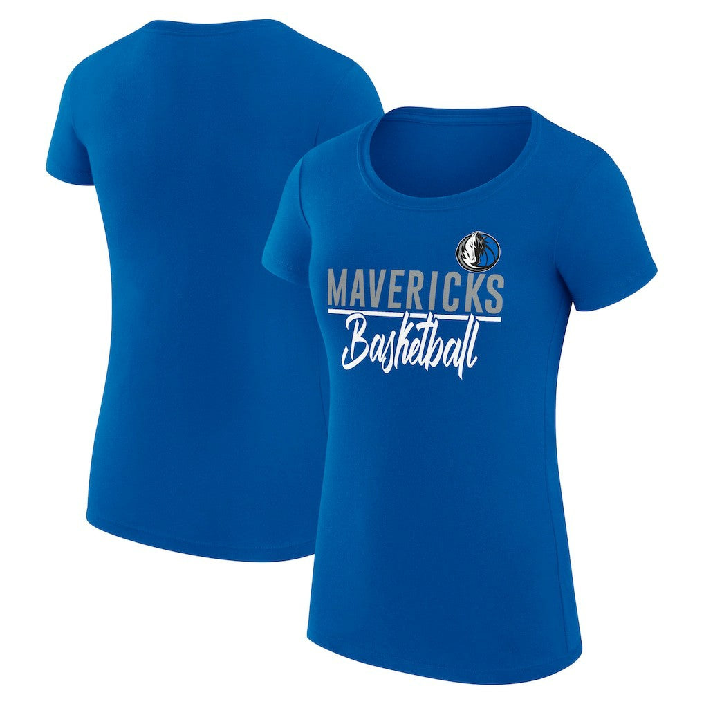 Blue Dallas Mavericks G-III 4Her by Carl Banks Women's Super-Slim Fit Lightweight Team Sport V-Neck T-Shirt sale | NBA