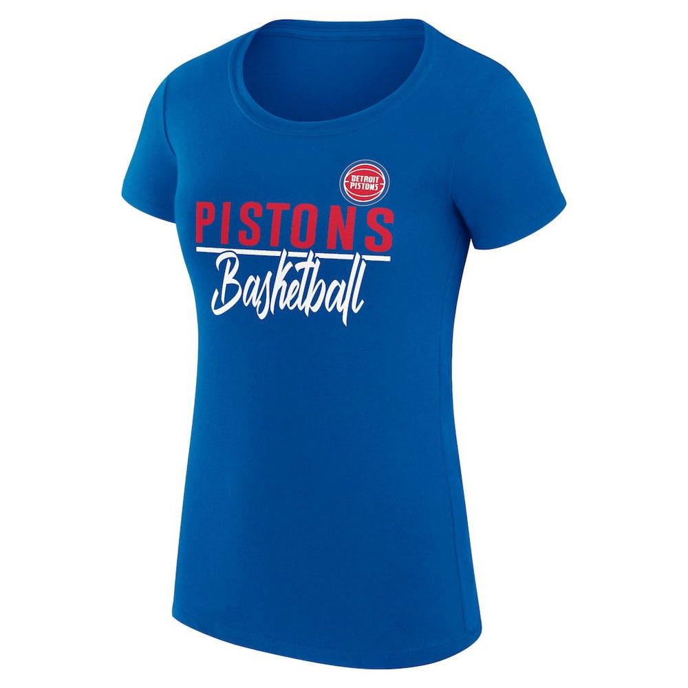 Blue Detroit Pistons G-III 4Her by Carl Banks Women's Super-Slim Fit Lightweight Team Sport V-Neck T-Shirt sale | NBA