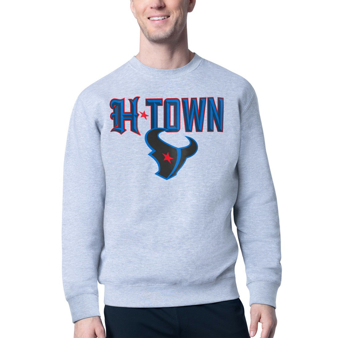 Houston Texans Starter H-Town Graphic Fleece Pullover Sweatshirt | NFL New