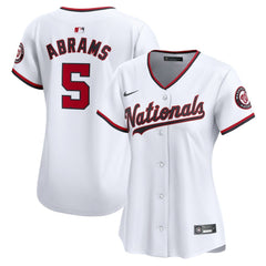 CJ Abrams Washington Nationals Nike Women's Home Limited Player Jersey – White - MLB Jerseys