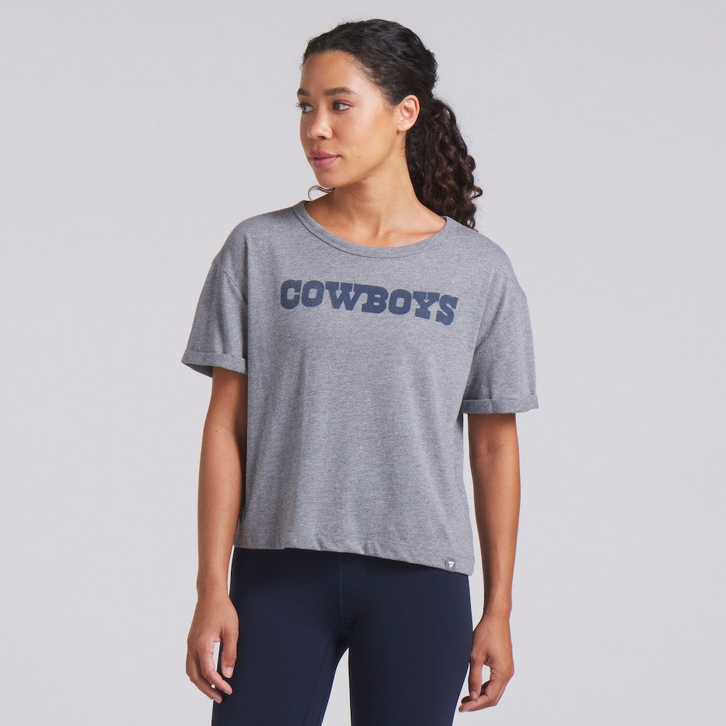 Dallas Cowboys Women's Swing Pass Tri-Blend Boxy T-Shirt | NFL Near me