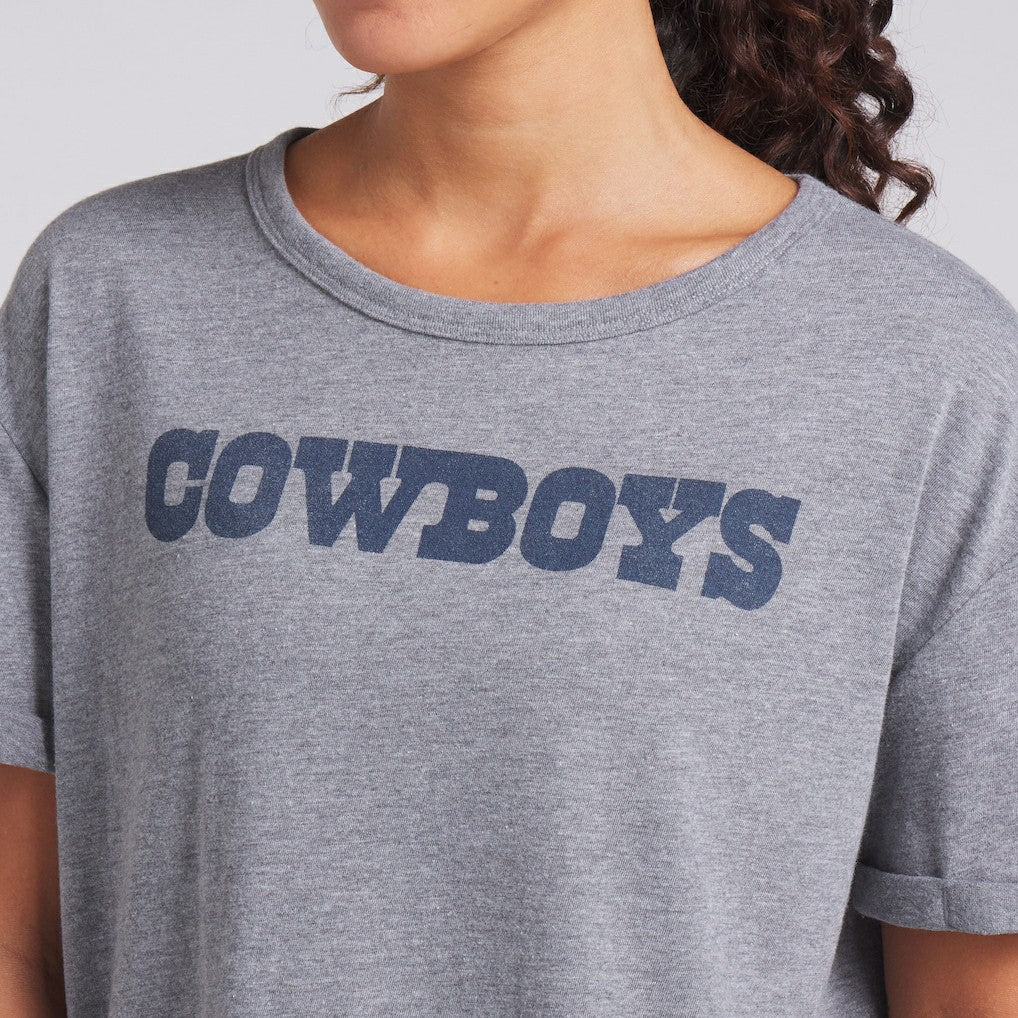Dallas Cowboys Women's Swing Pass Tri-Blend Boxy T-Shirt | NFL Near me