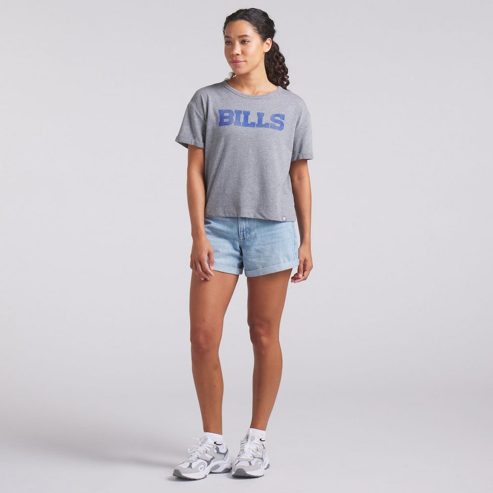 Buffalo Bills Women's Swing Pass Tri-Blend Boxy T-Shirt | NFL Outlet