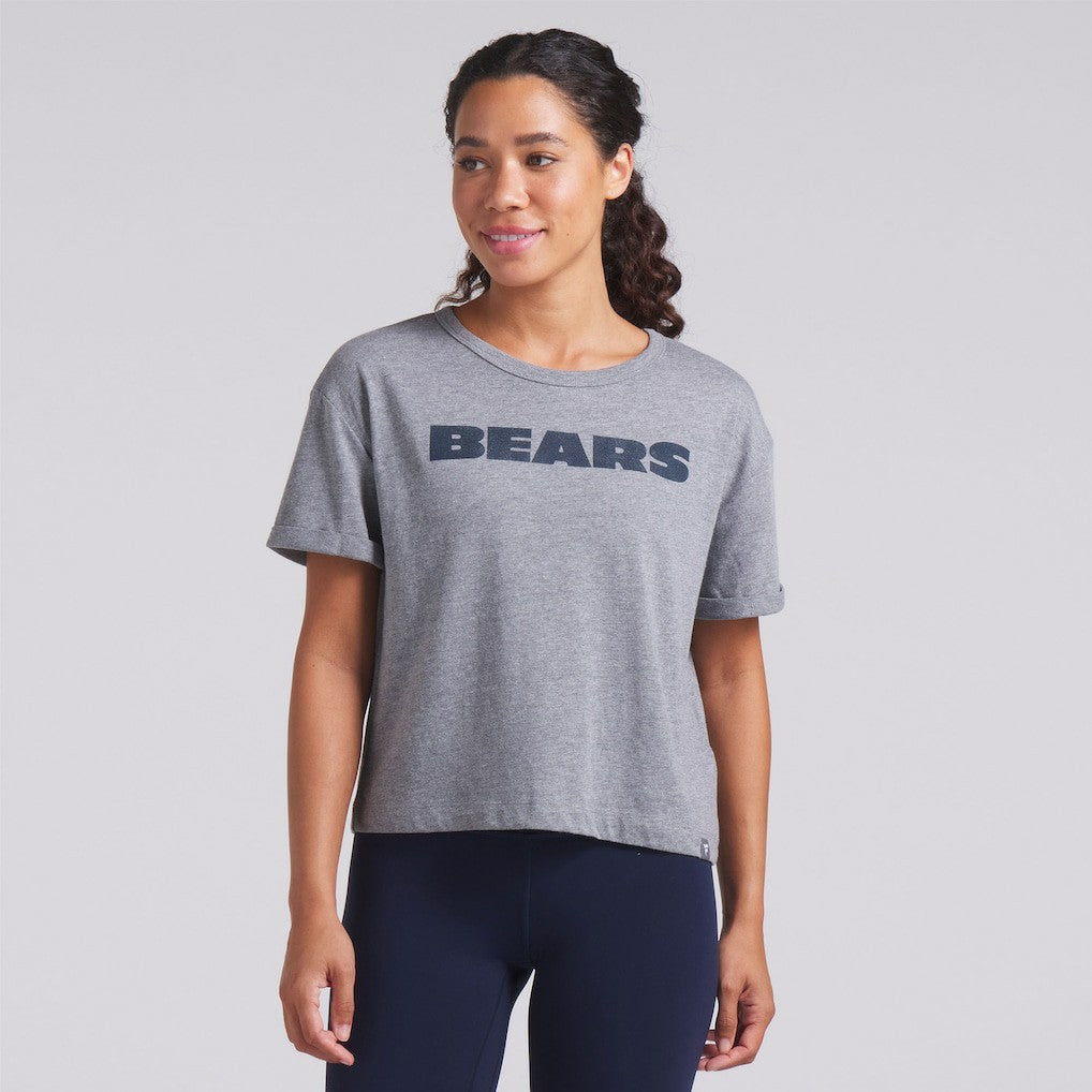 Chicago Bears Women's Swing Pass Tri-Blend Boxy T-Shirt | NFL Near me