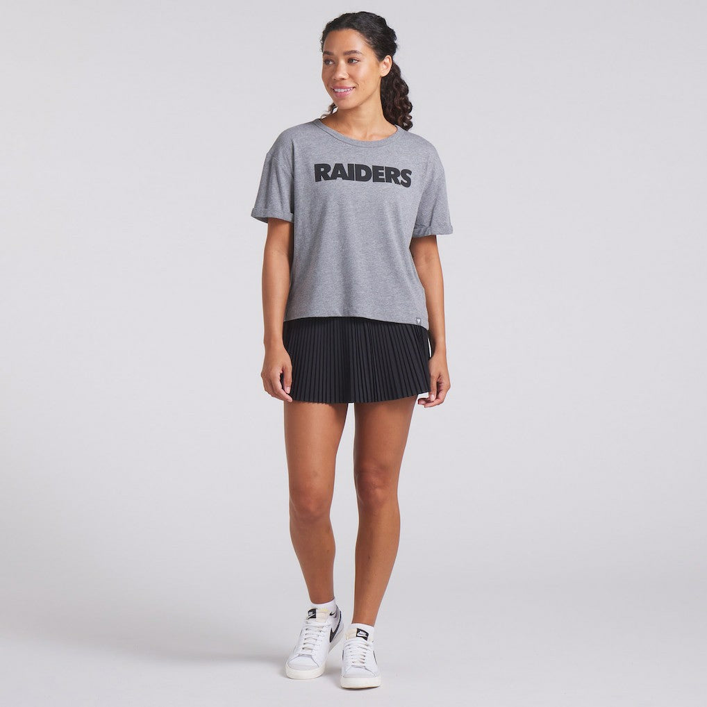 Las Vegas Raiders Women's Swing Pass Tri-Blend Boxy T-Shirt | NFL Near me