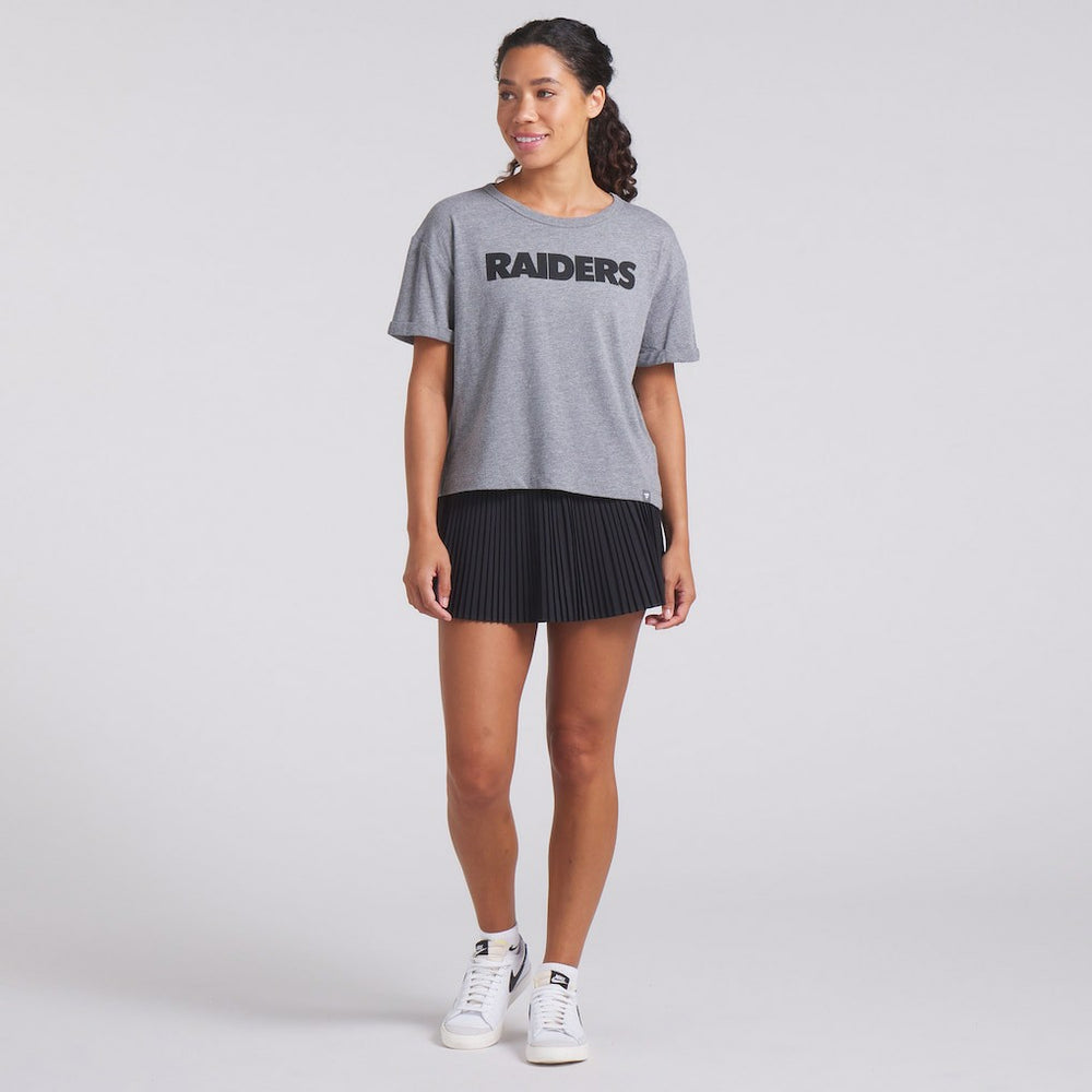 Las Vegas Raiders Women's Swing Pass Tri-Blend Boxy T-Shirt | NFL Near me