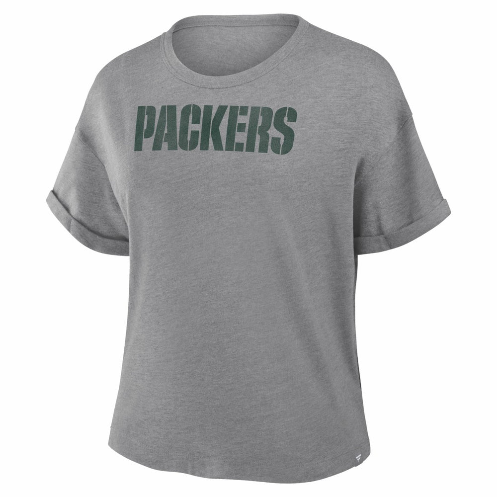 Green Bay Packers Women's Swing Pass Tri-Blend Boxy T-Shirt | NFL Discount