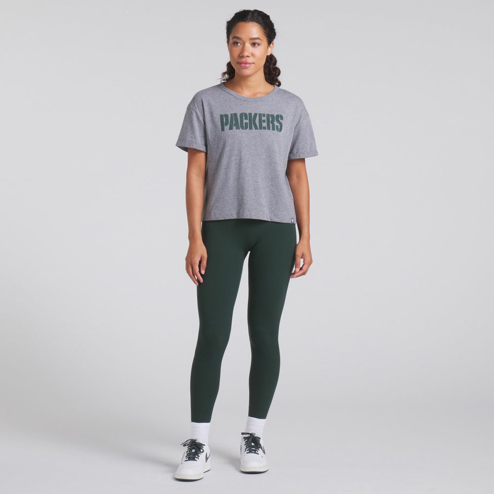 Green Bay Packers Women's Swing Pass Tri-Blend Boxy T-Shirt | NFL Discount