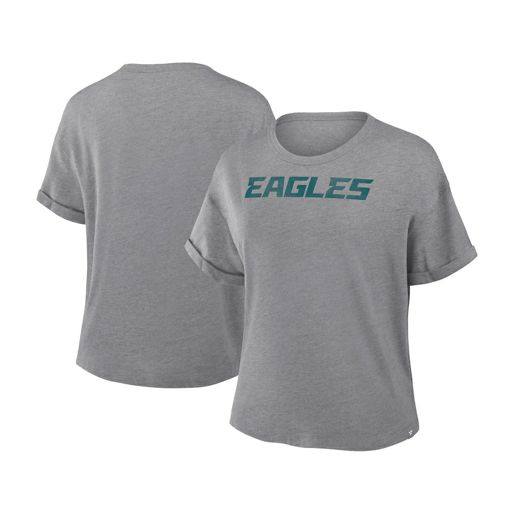 Philadelphia Eagles Women's Swing Pass Tri-Blend Boxy T-Shirt | NFL On sale