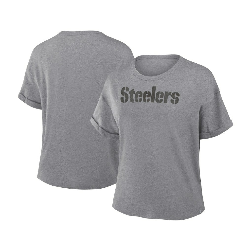 Pittsburgh Steelers Women's Swing Pass Tri-Blend Boxy T-Shirt | NFL Near me
