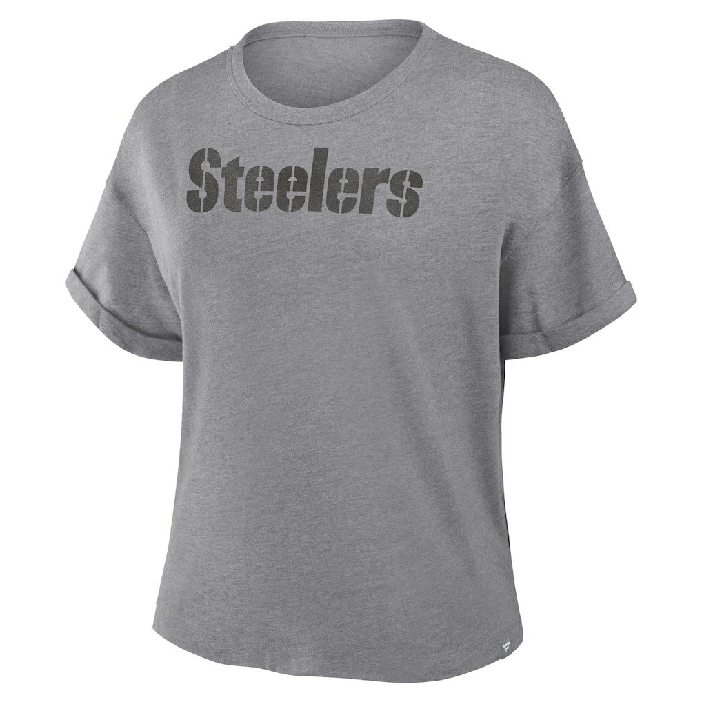 Pittsburgh Steelers Women's Swing Pass Tri-Blend Boxy T-Shirt | NFL Near me