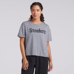 Pittsburgh Steelers Women's Swing Pass Tri-Blend Boxy T-Shirt | NFL Near me
