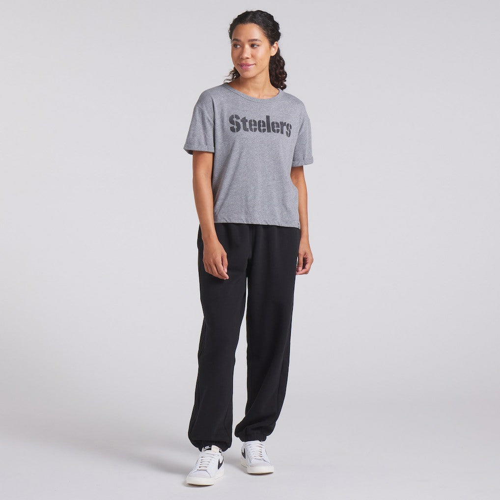 Pittsburgh Steelers Women's Swing Pass Tri-Blend Boxy T-Shirt | NFL Near me