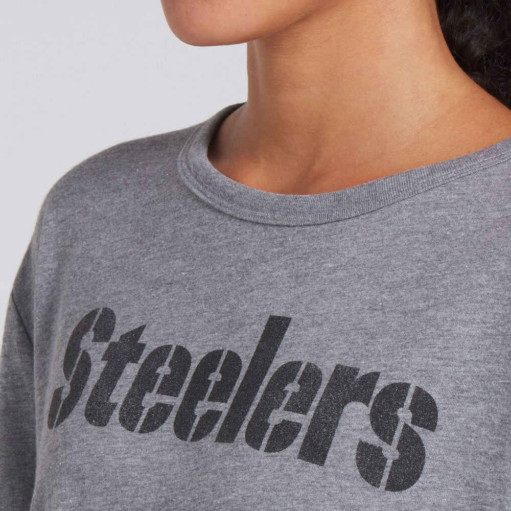 Pittsburgh Steelers Women's Swing Pass Tri-Blend Boxy T-Shirt | NFL Near me