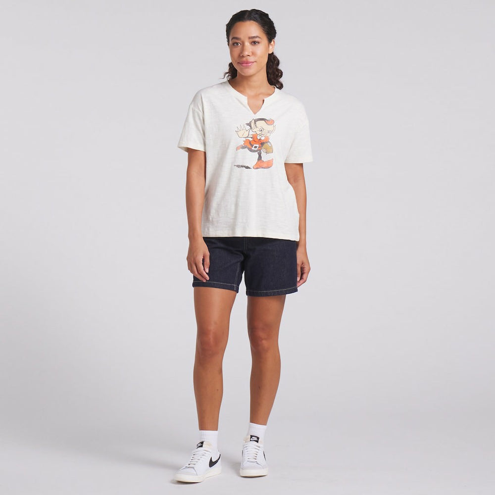 Cleveland Browns Women's Trick Play Slub Boxy T-Shirt | NFL Near me