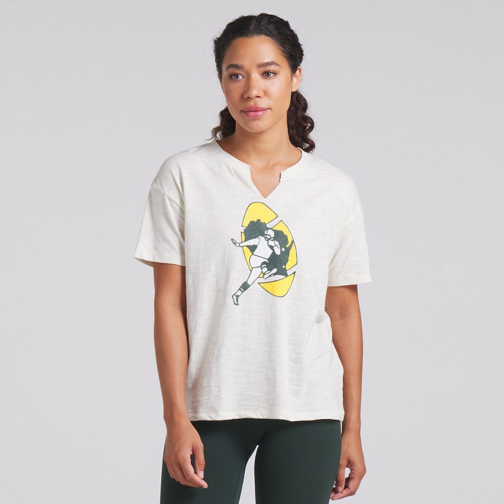 Green Bay Packers Women's Trick Play Slub Boxy T-Shirt | NFL Near me