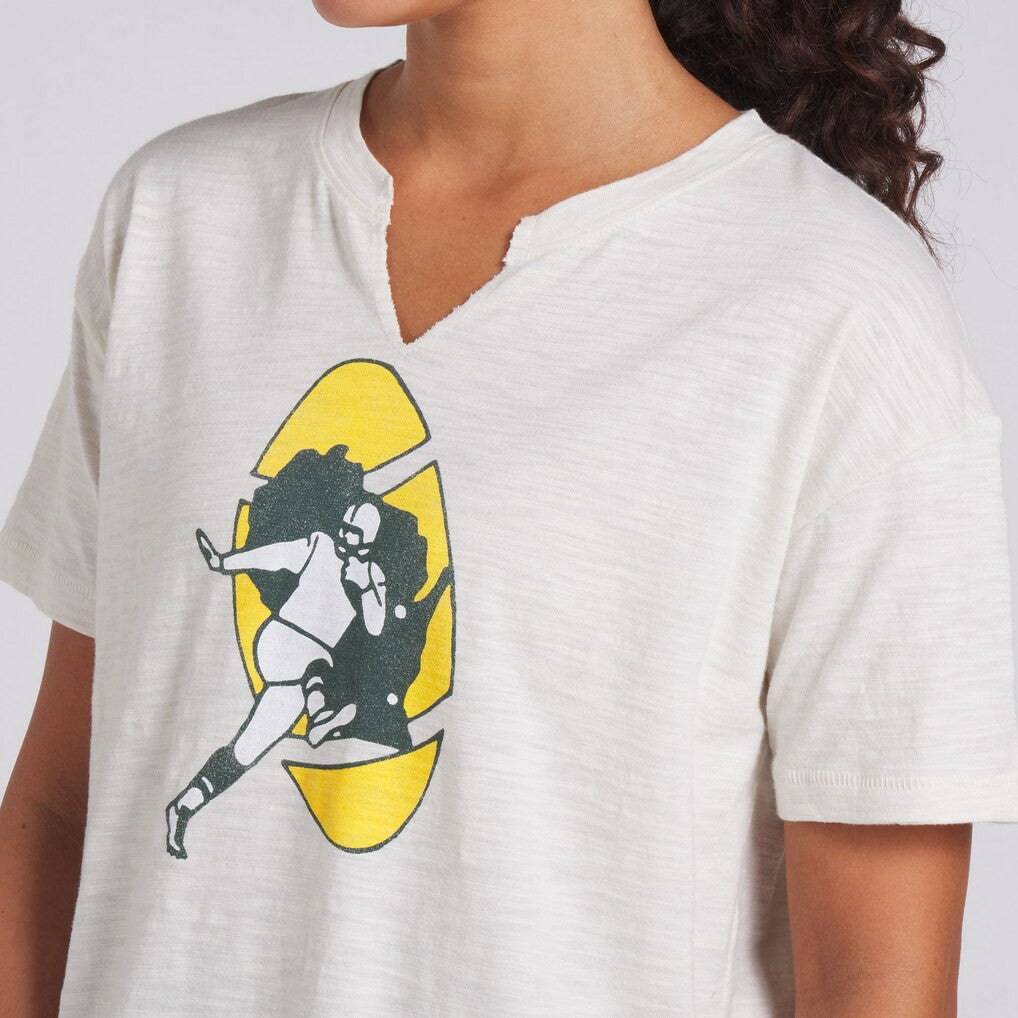 Green Bay Packers Women's Trick Play Slub Boxy T-Shirt | NFL Near me