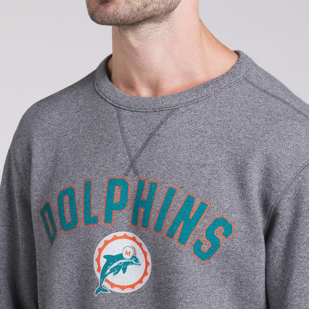 Miami Dolphins Loop Terry Pullover Sweatshirt | NFL New