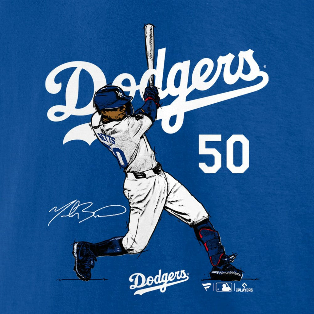 Mookie Betts Los Angeles Dodgers Player Swing T-Shirt - MLB T-shirts