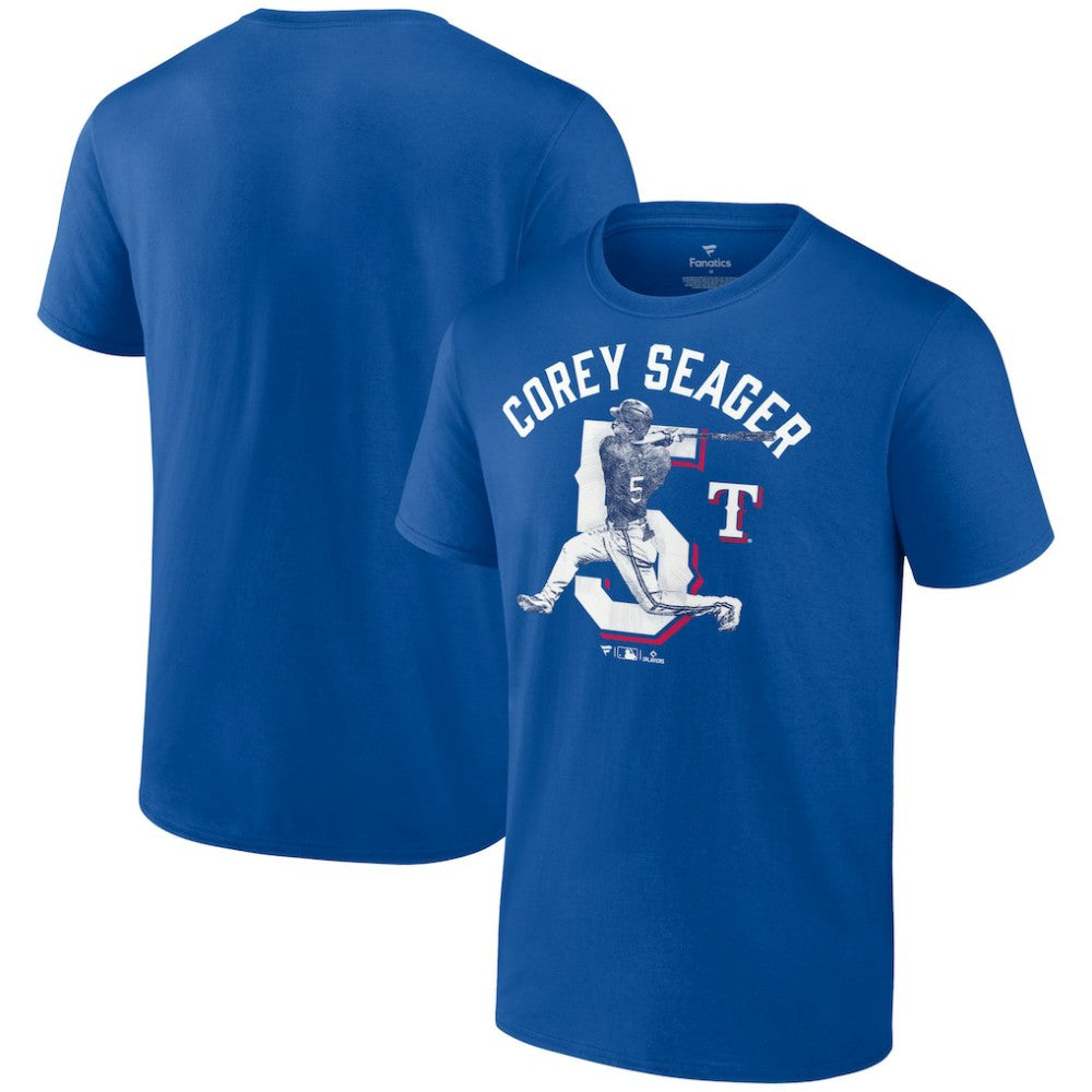 Corey Seager Texas Rangers Player Swing T-Shirt - MLB T-shirts