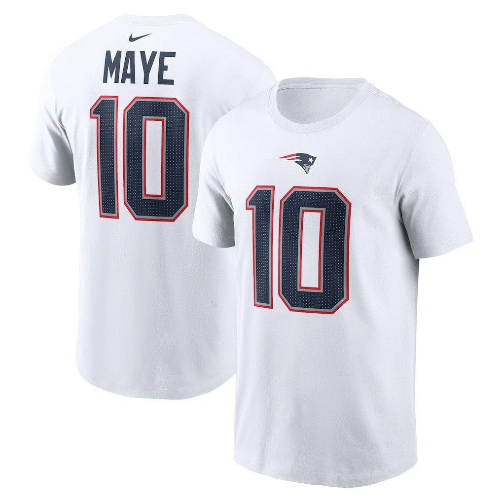 New England Patriots Drake Maye  Player Name & Number T-Shirt | NFL Sale