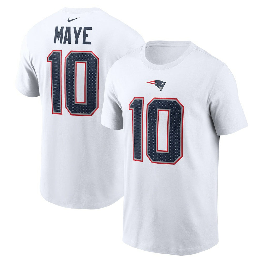 New England Patriots Drake Maye  Player Name & Number T-Shirt | NFL Sale