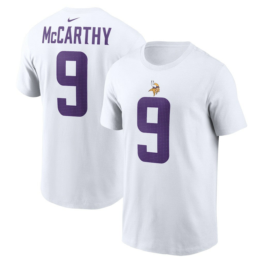Minnesota Vikings J.J. McCarthy  Player Name & Number T-Shirt | NFL Near me