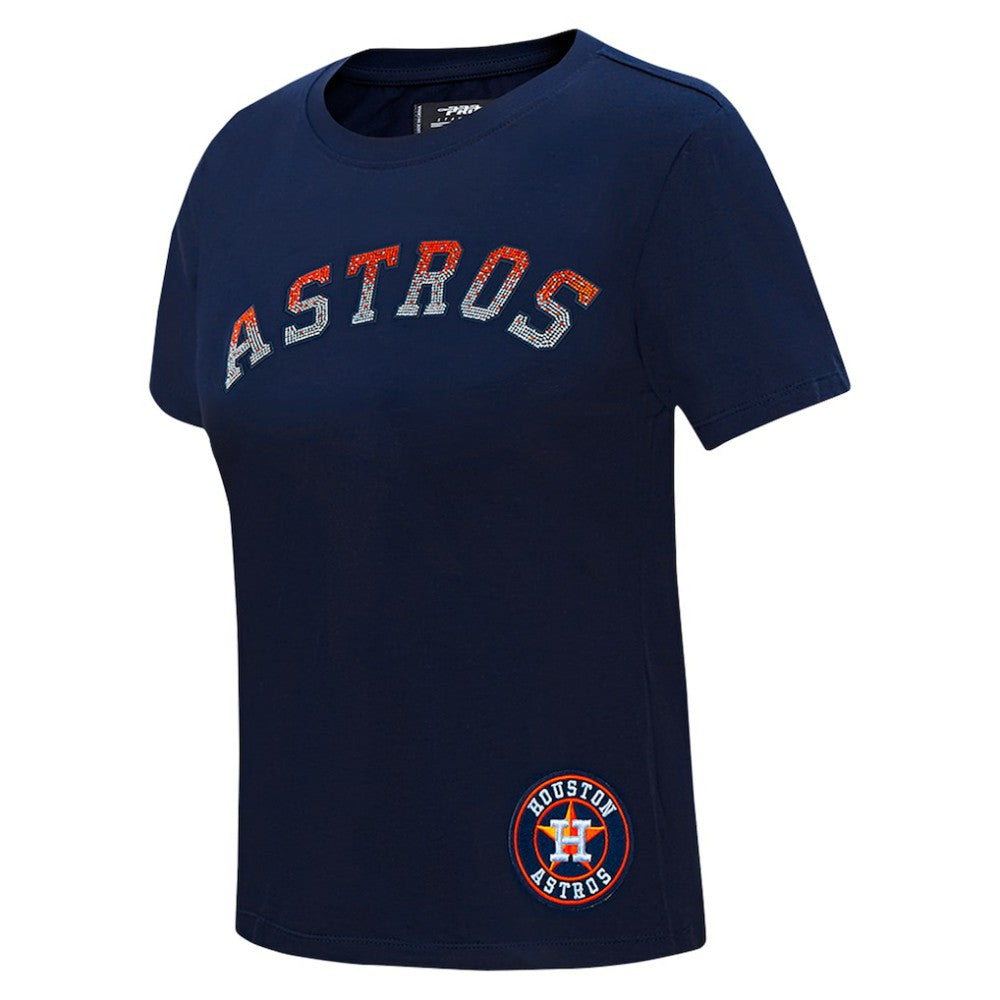 Houston Astros Pro Standard Women's Rhinestone Slim Fit T-Shirt - MLB T-shirts