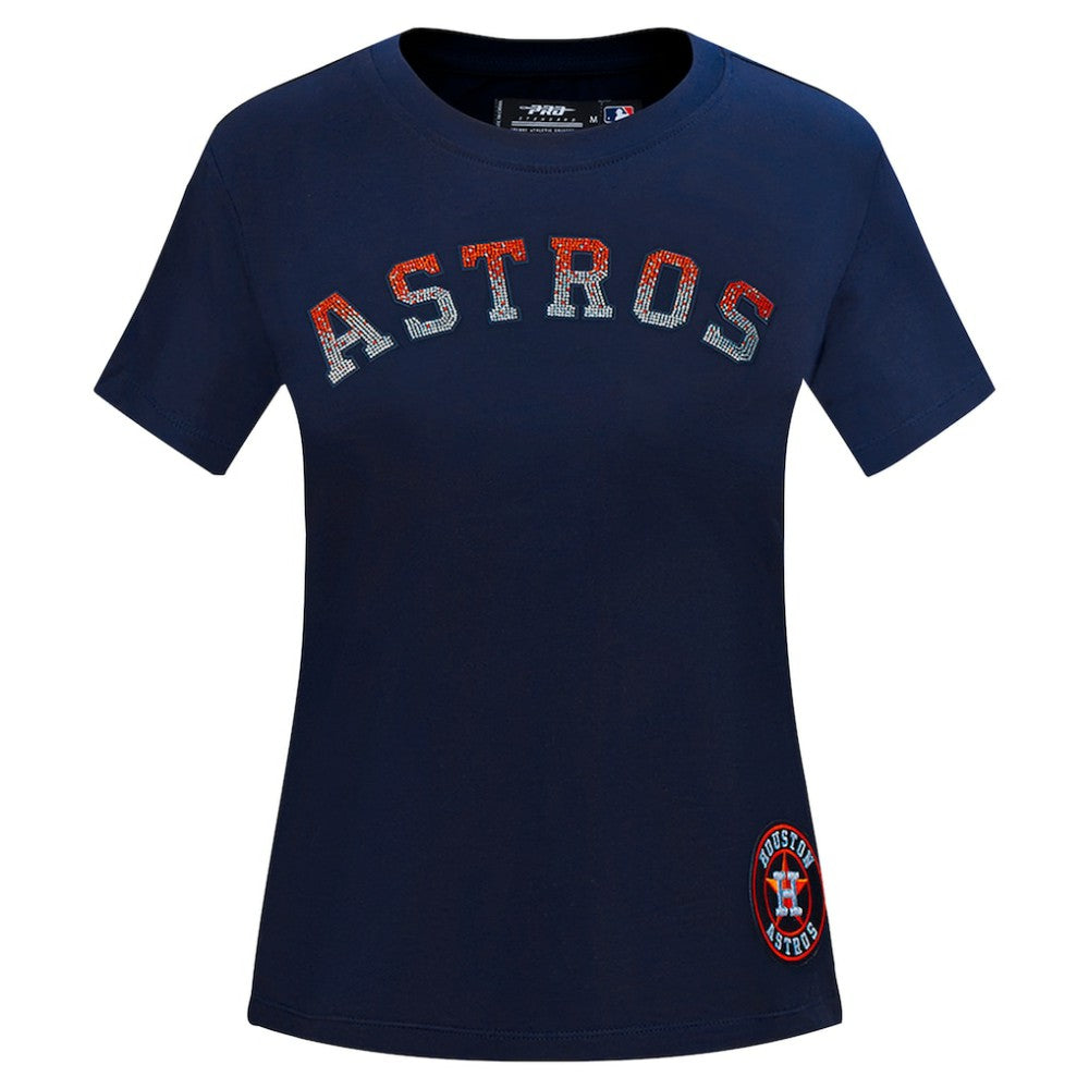 Houston Astros Pro Standard Women's Rhinestone Slim Fit T-Shirt - MLB T-shirts