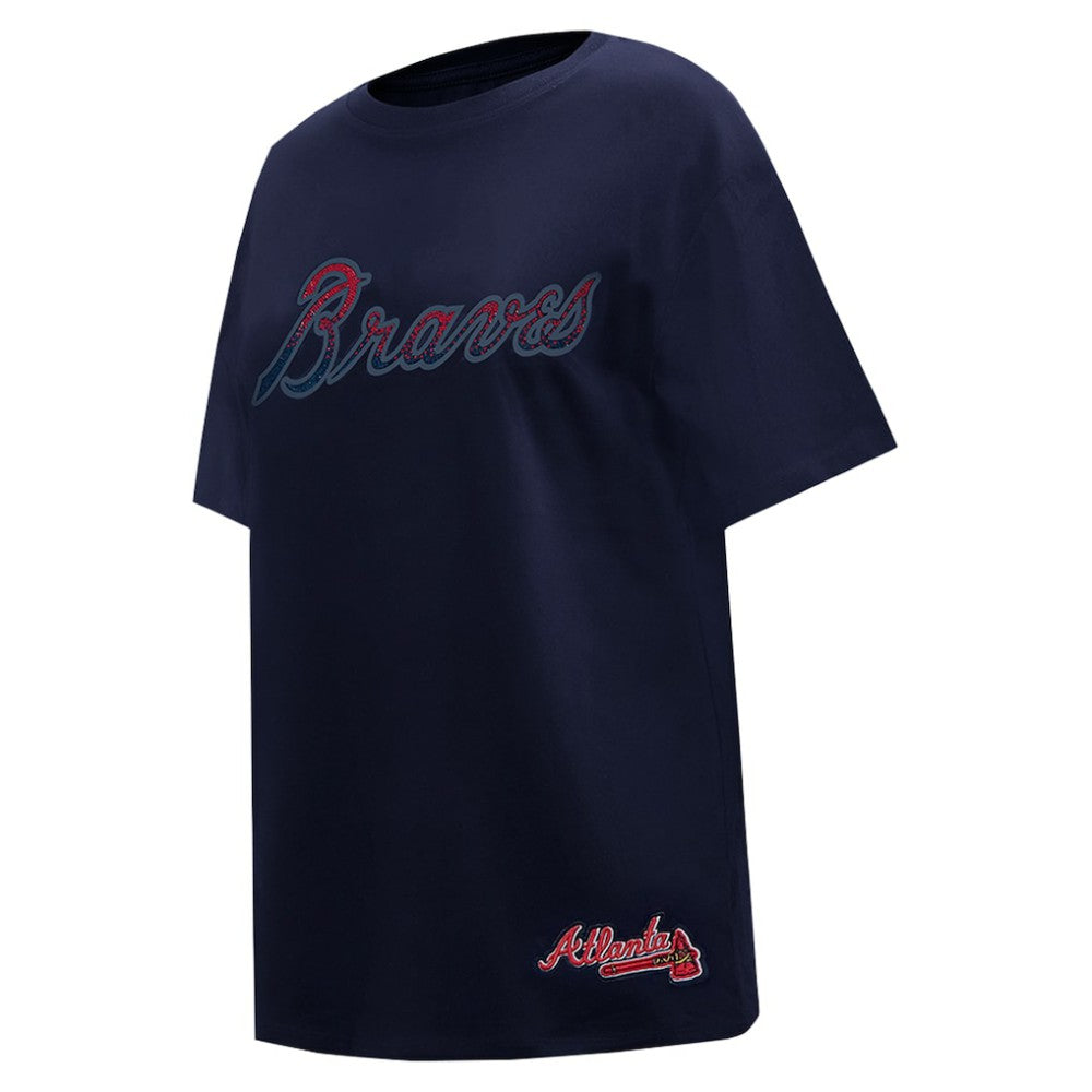 Atlanta Braves Pro Standard Women's Rhinestone Slim Fit T-Shirt - MLB T-shirts