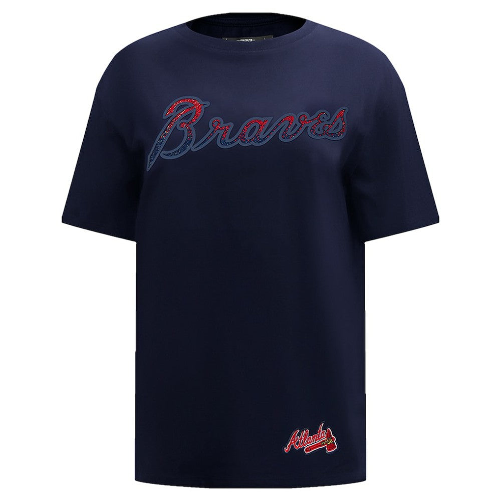 Atlanta Braves Pro Standard Women's Rhinestone Slim Fit T-Shirt - MLB T-shirts