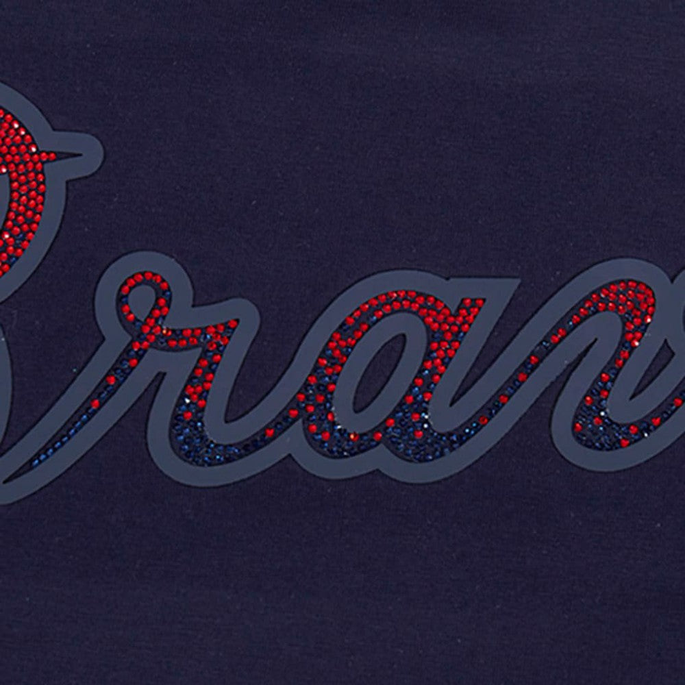 Atlanta Braves Pro Standard Women's Rhinestone Slim Fit T-Shirt - MLB T-shirts