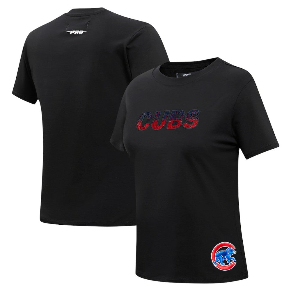 Chicago Cubs Pro Standard Women's Rhinestone Slim Fit T-Shirt - MLB T-shirts