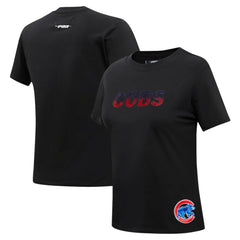 Chicago Cubs Pro Standard Women's Rhinestone Slim Fit T-Shirt - MLB T-shirts
