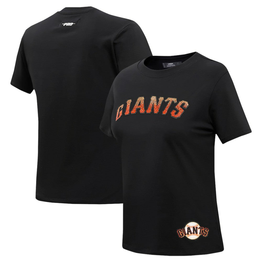 San Francisco Giants Pro Standard Women's Rhinestone Slim Fit T-Shirt - MLB T-shirts