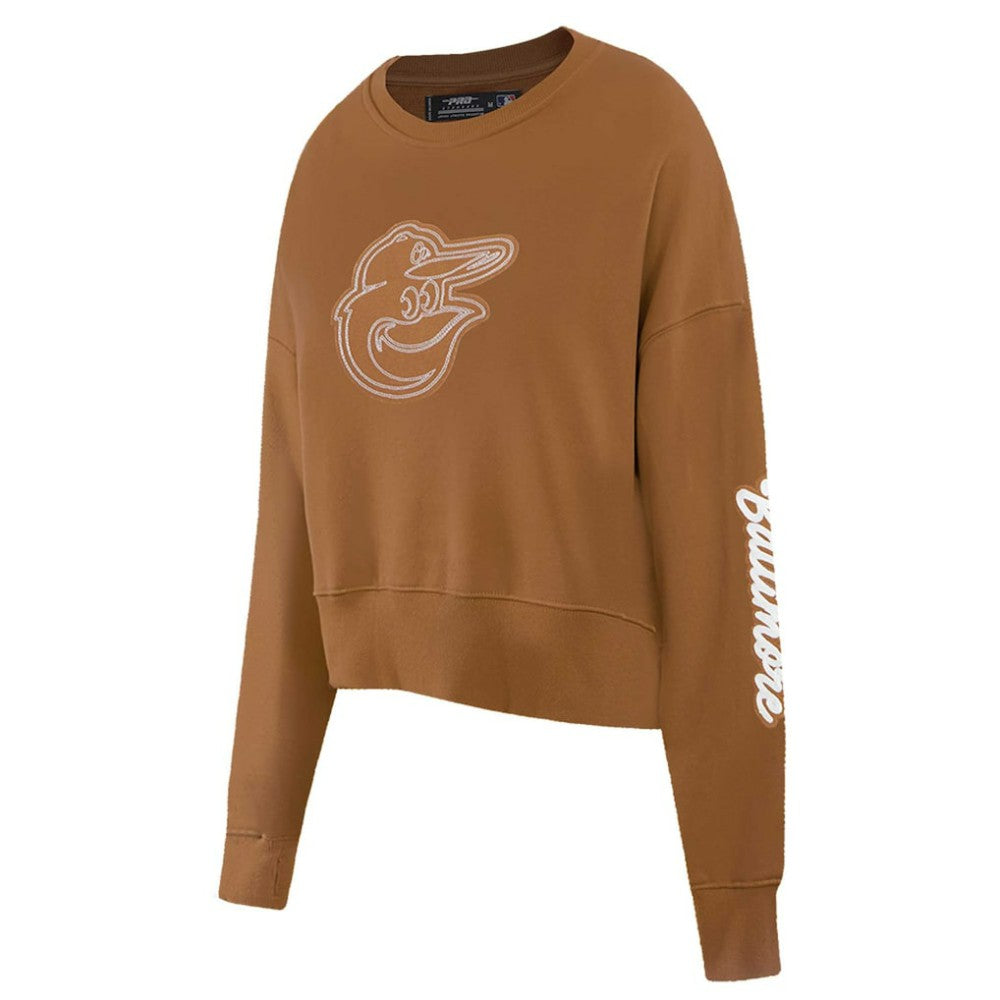 Baltimore Orioles Pro Standard Women's Paint The City Pullover Cropped Sweatshirt - MLB Pullover