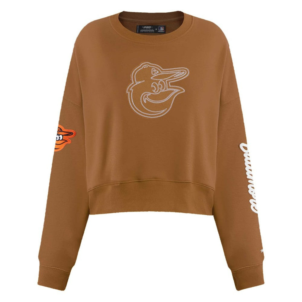 Baltimore Orioles Pro Standard Women's Paint The City Pullover Cropped Sweatshirt - MLB Pullover